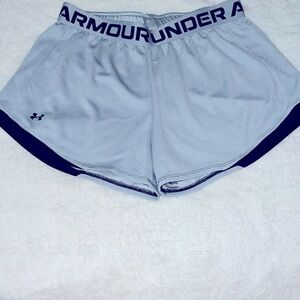 Under Armour Women’s Gray‎ and Black Athletic Shorts Lightweight Performance